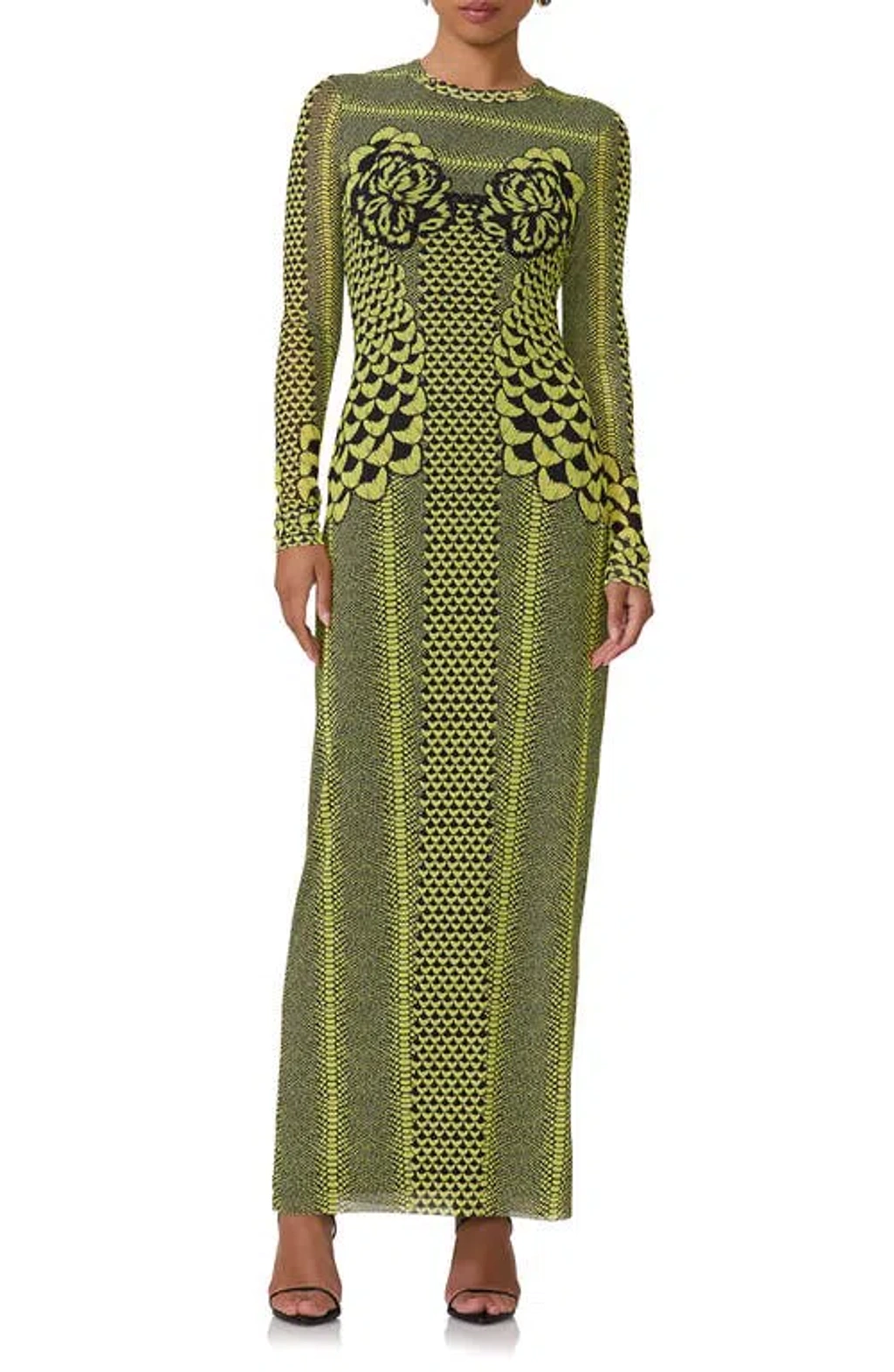 kori maxi dress Kori Medallion Maxi in Grey & Gold