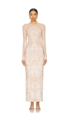 Afrm Didi Maxi Dress In Almond Lace