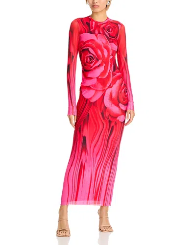 Afrm Didi Maxi Dress In Organic Rose