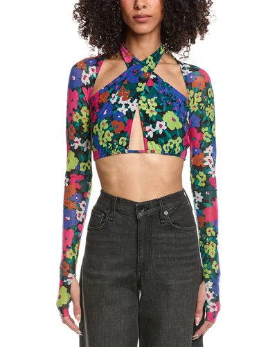 Afrm Eagan Off-the-shoulder Illusion Top In Yellow
