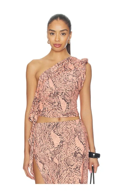 Afrm Earl Top In Brown