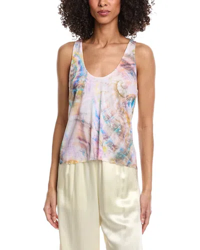 Afrm Edina Scoop Neck Tank Top In Purple