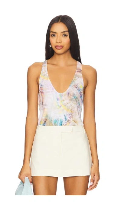 Afrm Edina Top In Silver