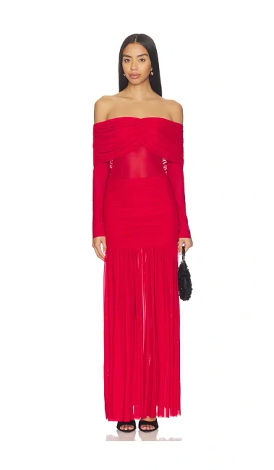 Afrm Emmeline Dress In Red
