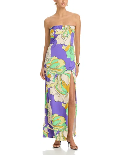 Afrm Esenia Maxi Dress In Purple