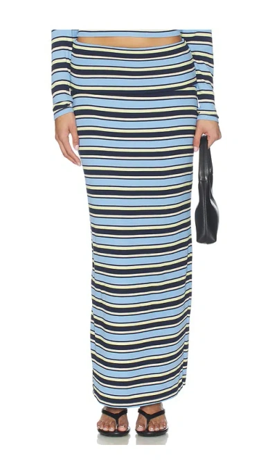 Afrm Esin Skirt In Blue