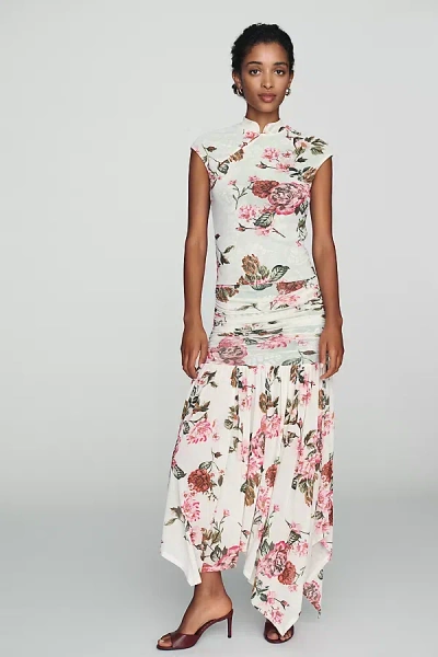Afrm Estella Knit Midi Skirt In Multicolor