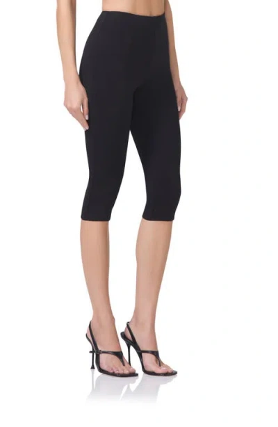 Afrm Ettie High Waist Capri Pants In Noir