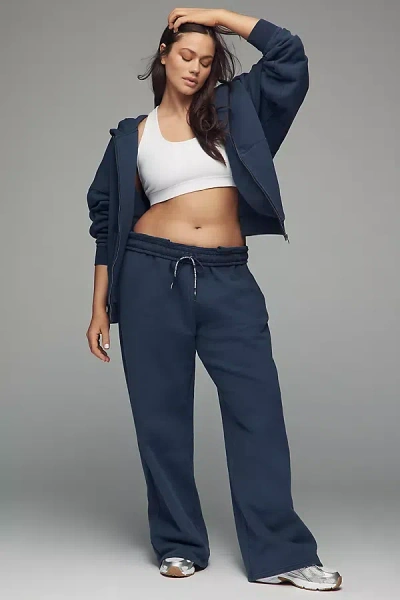 Afrm Finely Straight-leg Plus Pants In Blue