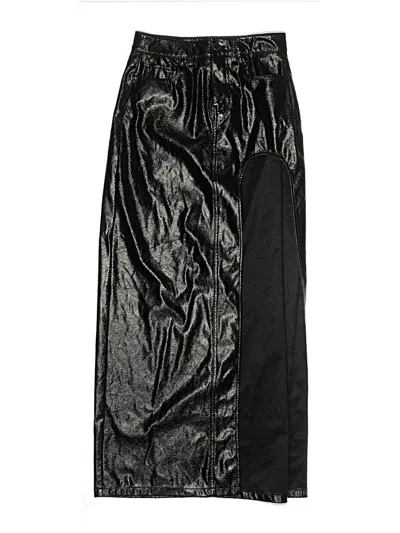 Pre-owned Afrm Formal Skirt In Black