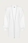 Afrm Fulton Sweater Jacket In Soft Blanc In White