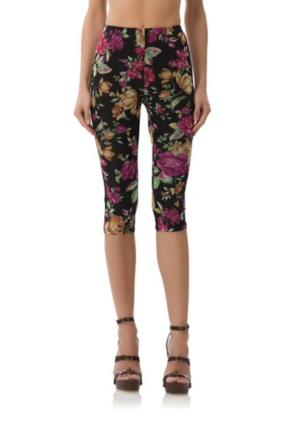 Afrm Gianna Capri Leggings In Dusted Floral