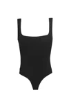Afrm Gisela Bodysuit In Noir In Black