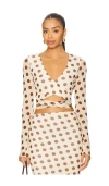 Afrm Halsey Top In Multi