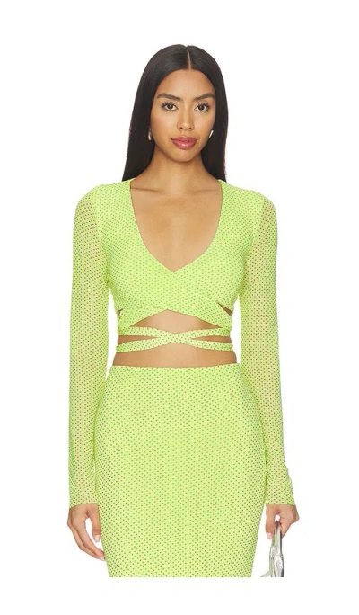 Afrm Halsey Top In Green