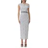 Afrm Holden One-shoulder Stretch Mesh Dress