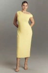 Afrm Holden Plus Off-the-shoulder Midi Dress In Yellow