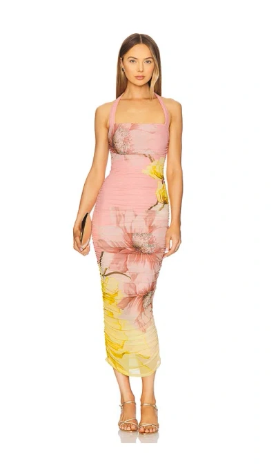 Afrm Indina Halter Dress In Pink
