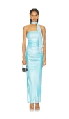 Afrm Ira Dress In Bluefish Ombre