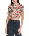 Afrm Isla Crop Mesh T-shirt In Multi