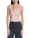 Afrm Ivara Corset Tank In Pink