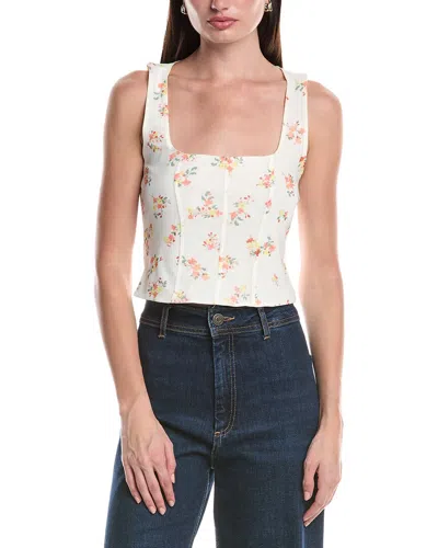 Afrm Ivara Corset Tank In Brown