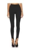 Afrm Jasmine Stirrup Leggings In Black