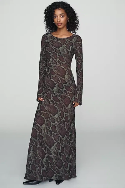 Afrm Jetta Maxi Dress In Black