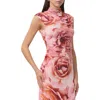 Afrm Jolie Mock Neck Sleeveless Top In Pink