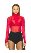 Afrm Julien Blouse In Red