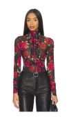Afrm Julien Blouse In Red