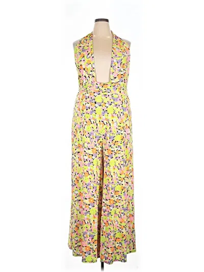 Pre-owned Afrm Jumpsuit In Yellow