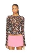 Afrm Kaylee Top In Black