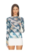Afrm Kaylee Top In Blue