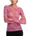 Afrm Kaylee Top In Red Ditsy