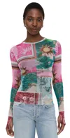 Afrm Kaylee Top Tropic Postcard