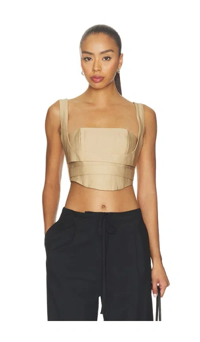 Afrm Kendra Top In Brown