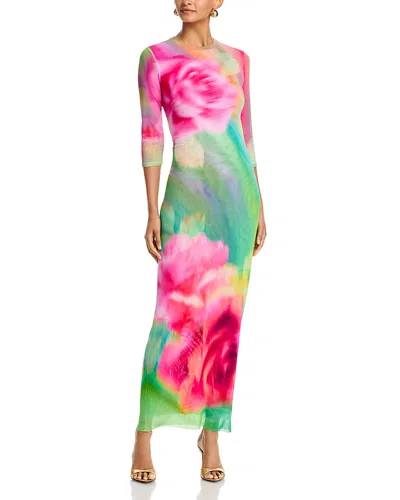 Afrm Kira Floral Print Body-con Dress In Multi