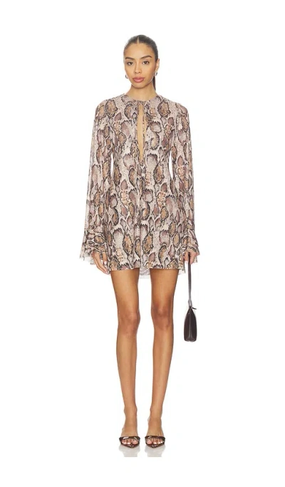 Afrm Kori Dress In Neutral