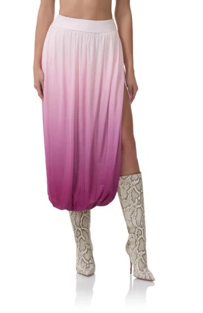 Afrm Kyomi Ombré Bubble Skirt In Multi