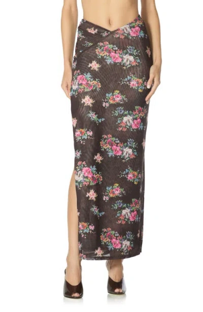 Afrm Laconia Maxi Skirt In Gray