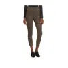 Afrm Leopard Print High Rise Side Lace Up Ankle Crop Skinny Jeans In Brown, Black In Multi