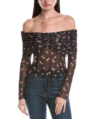 Afrm Lilith Off-the-shoulder Top In Black