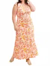 Afrm Lizete Floral Cut Out Dress In Multi In Multi