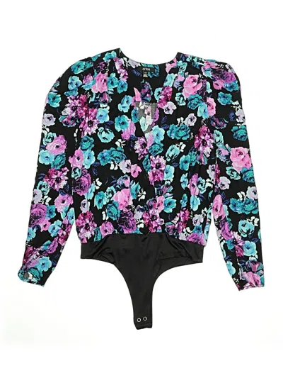 Pre-owned Afrm Long Sleeve Blouse In Black