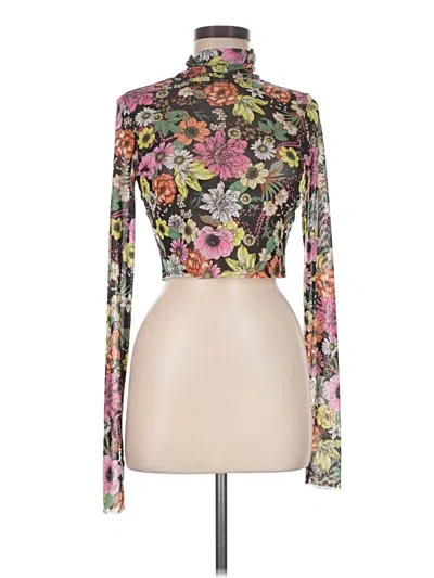 Pre-owned Afrm Long Sleeve Blouse In Black