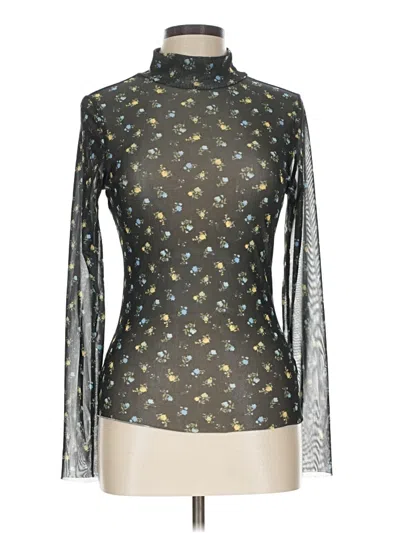Pre-owned Afrm Long Sleeve Blouse In Gray