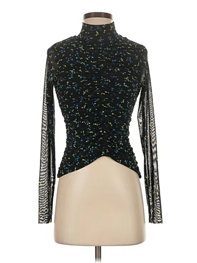 Pre-owned Afrm Long Sleeve Top Black Turtleneck Tops