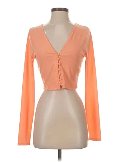 Pre-owned Afrm Long Sleeve T-shirt In Orange