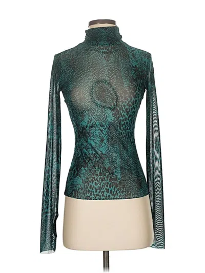 Pre-owned Afrm Long Sleeve Turtleneck In Blue